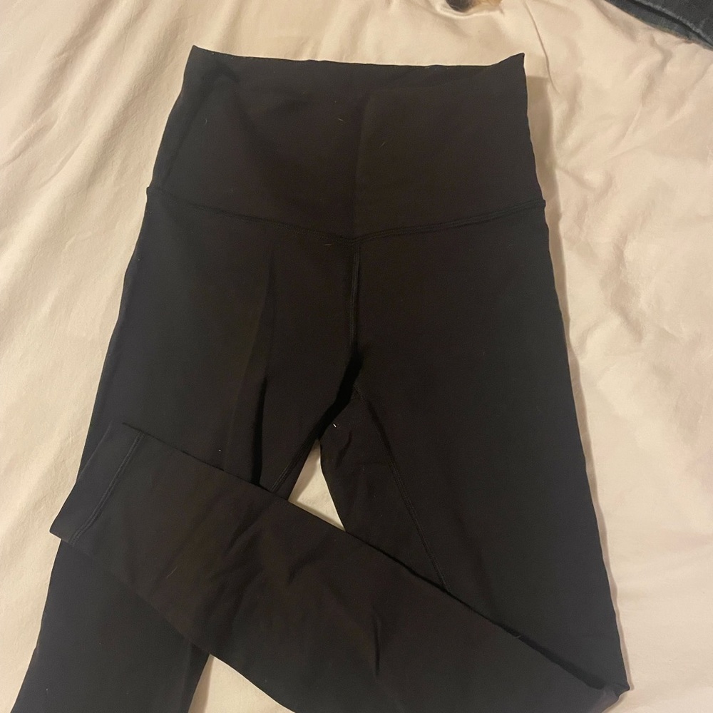 black lululemon leggings size 4! i’m not sure what style they are.